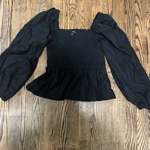 J Crew balloon sleeved top
